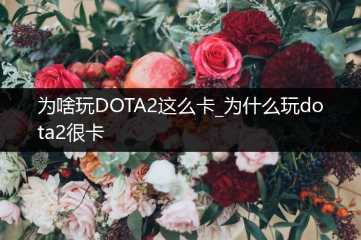 为啥玩DOTA2这么卡_为什么玩dota2很卡