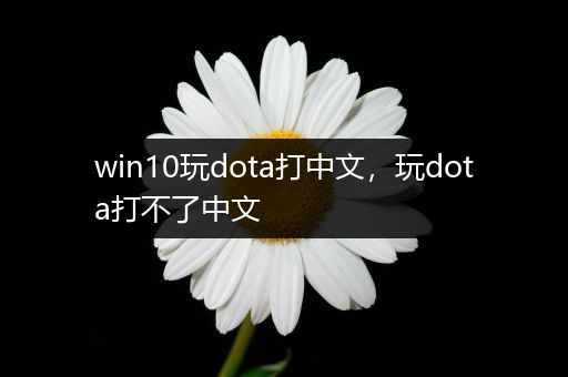 win10玩dota打中文，玩dota打不了中文