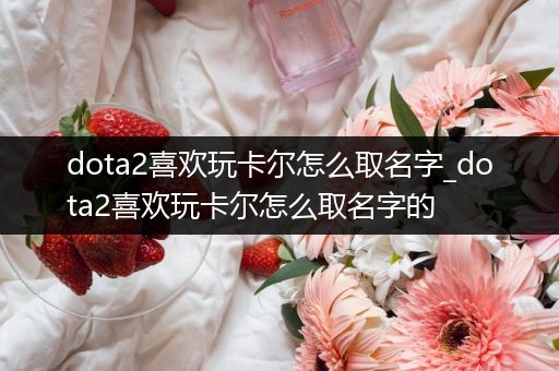 dota2喜欢玩卡尔怎么取名字_dota2喜欢玩卡尔怎么取名字的