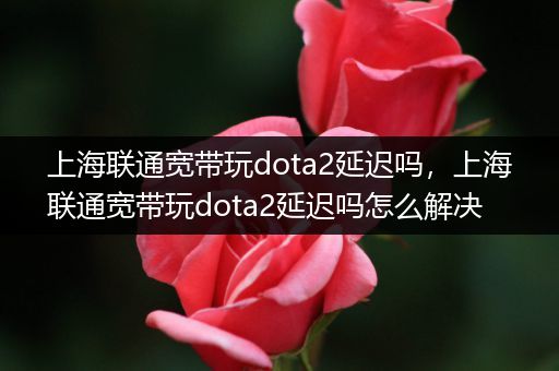 上海联通宽带玩dota2延迟吗，上海联通宽带玩dota2延迟吗怎么解决