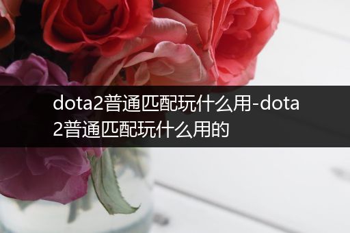 dota2普通匹配玩什么用-dota2普通匹配玩什么用的