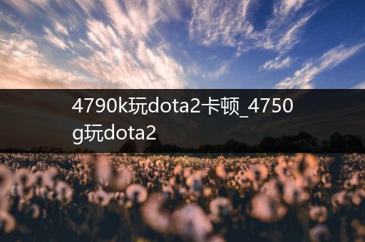 4790k玩dota2卡顿_4750g玩dota2