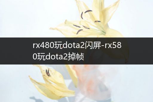 rx480玩dota2闪屏-rx580玩dota2掉帧