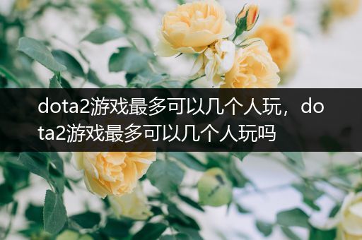 dota2游戏最多可以几个人玩，dota2游戏最多可以几个人玩吗