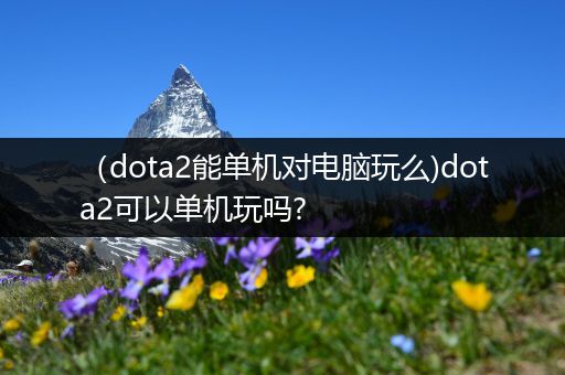 （dota2能单机对电脑玩么)dota2可以单机玩吗?