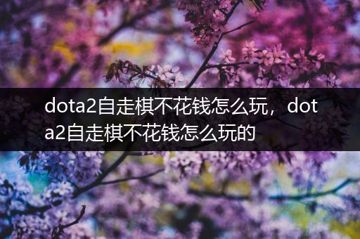 dota2自走棋不花钱怎么玩，dota2自走棋不花钱怎么玩的