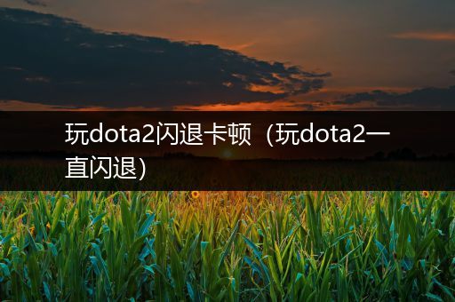 玩dota2闪退卡顿（玩dota2一直闪退）