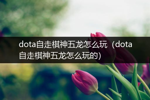 dota自走棋神五龙怎么玩（dota自走棋神五龙怎么玩的）