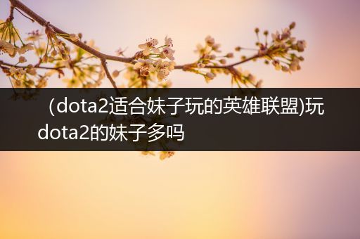 （dota2适合妹子玩的英雄联盟)玩dota2的妹子多吗