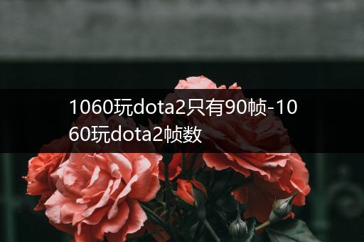 1060玩dota2只有90帧-1060玩dota2帧数