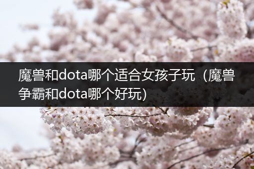 魔兽和dota哪个适合女孩子玩（魔兽争霸和dota哪个好玩）
