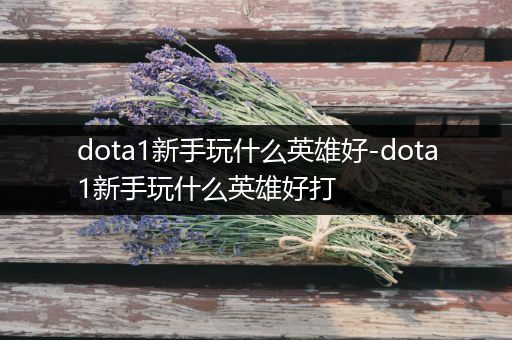 dota1新手玩什么英雄好-dota1新手玩什么英雄好打