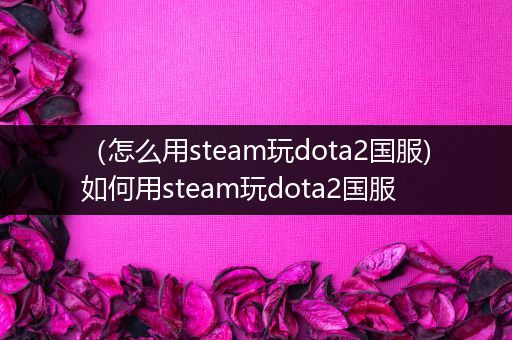 （怎么用steam玩dota2国服)如何用steam玩dota2国服