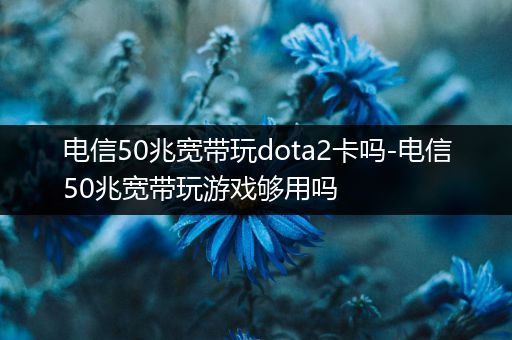 电信50兆宽带玩dota2卡吗-电信50兆宽带玩游戏够用吗