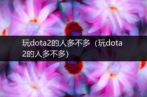 玩dota2的人多不多（玩dota 2的人多不多）