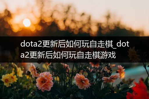 dota2更新后如何玩自走棋_dota2更新后如何玩自走棋游戏