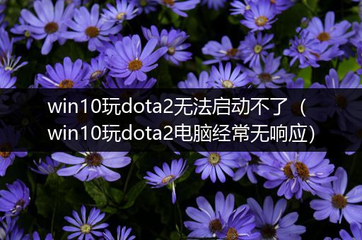 win10玩dota2无法启动不了（win10玩dota2电脑经常无响应）