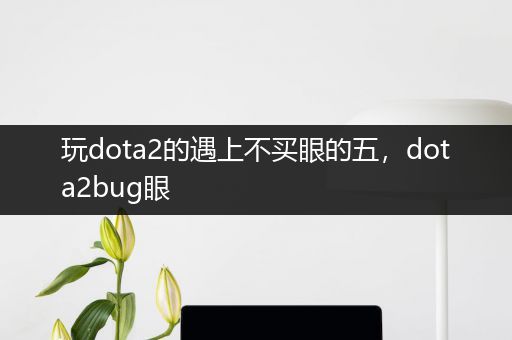 玩dota2的遇上不买眼的五，dota2bug眼