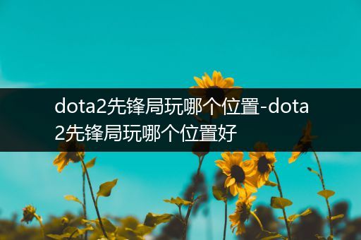 dota2先锋局玩哪个位置-dota2先锋局玩哪个位置好