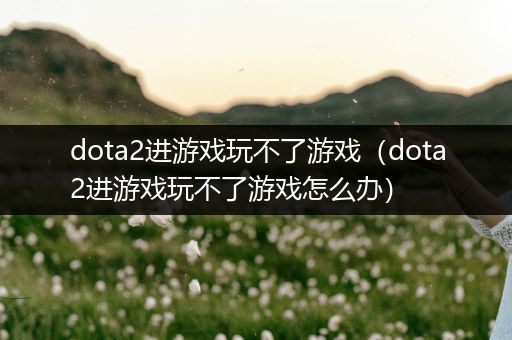 dota2进游戏玩不了游戏（dota2进游戏玩不了游戏怎么办）