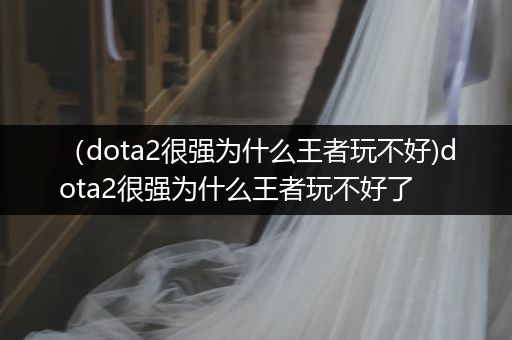 （dota2很强为什么王者玩不好)dota2很强为什么王者玩不好了