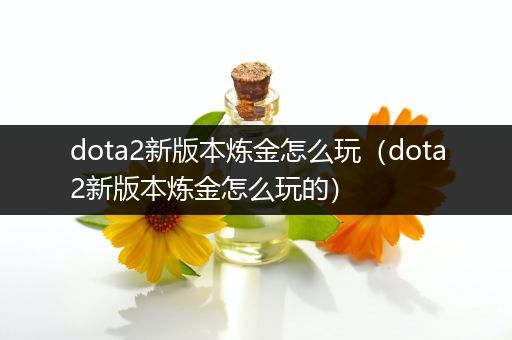 dota2新版本炼金怎么玩（dota2新版本炼金怎么玩的）