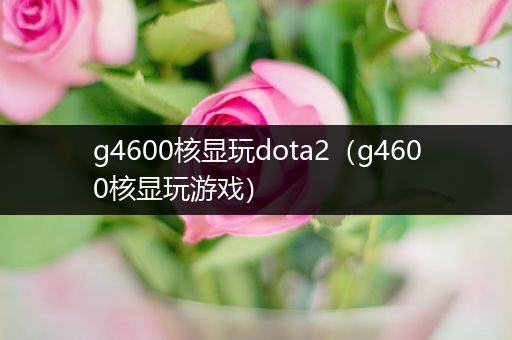 g4600核显玩dota2（g4600核显玩游戏）