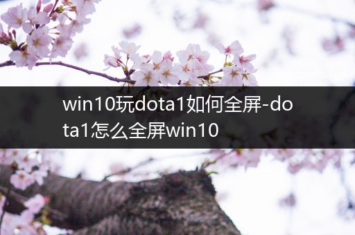 win10玩dota1如何全屏-dota1怎么全屏win10