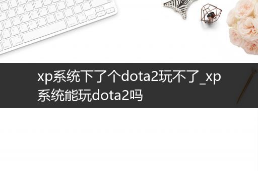 xp系统下了个dota2玩不了_xp系统能玩dota2吗