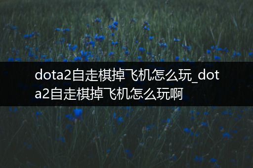 dota2自走棋掉飞机怎么玩_dota2自走棋掉飞机怎么玩啊