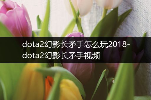 dota2幻影长矛手怎么玩2018-dota2幻影长矛手视频