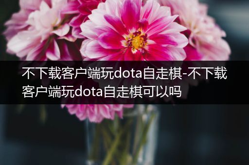 不下载客户端玩dota自走棋-不下载客户端玩dota自走棋可以吗