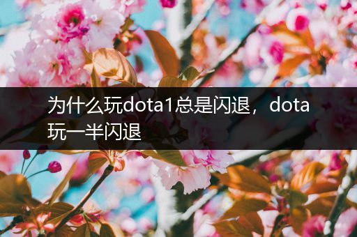 为什么玩dota1总是闪退，dota玩一半闪退