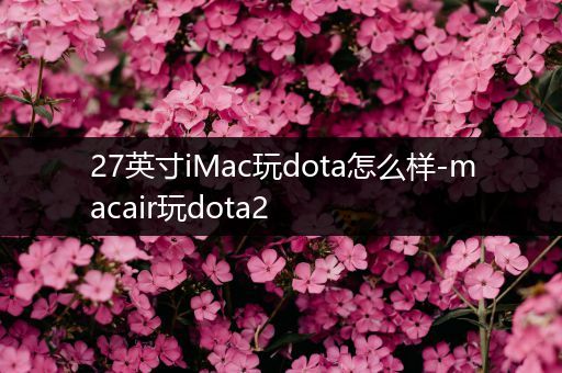 27英寸iMac玩dota怎么样-macair玩dota2