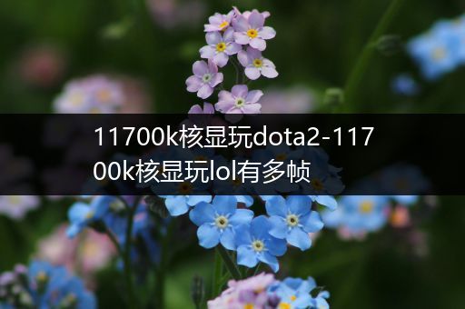 11700k核显玩dota2-11700k核显玩lol有多帧
