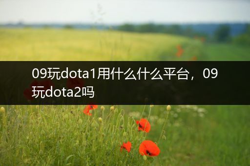 09玩dota1用什么什么平台，09玩dota2吗