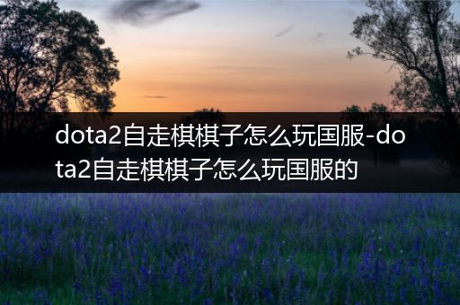 dota2自走棋棋子怎么玩国服-dota2自走棋棋子怎么玩国服的