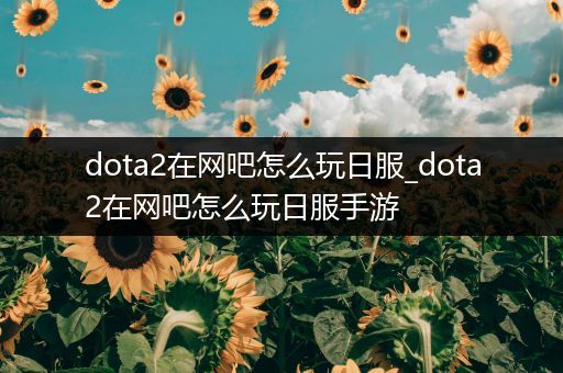 dota2在网吧怎么玩日服_dota2在网吧怎么玩日服手游