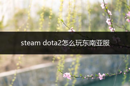 steam dota2怎么玩东南亚服