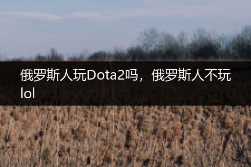 俄罗斯人玩Dota2吗，俄罗斯人不玩lol