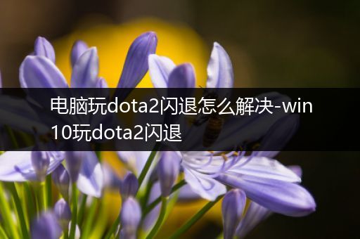 电脑玩dota2闪退怎么解决-win10玩dota2闪退