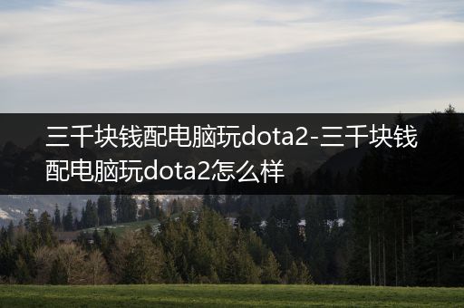 三千块钱配电脑玩dota2-三千块钱配电脑玩dota2怎么样