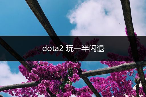 dota2 玩一半闪退