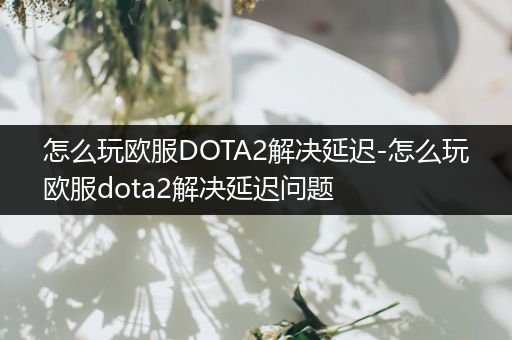 怎么玩欧服DOTA2解决延迟-怎么玩欧服dota2解决延迟问题