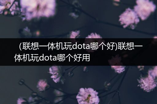 （联想一体机玩dota哪个好)联想一体机玩dota哪个好用