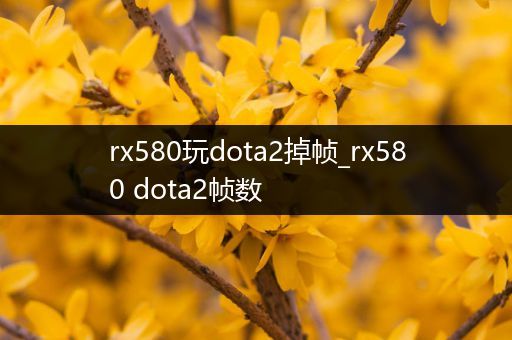 rx580玩dota2掉帧_rx580 dota2帧数