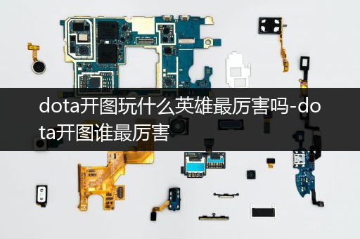 dota开图玩什么英雄最厉害吗-dota开图谁最厉害