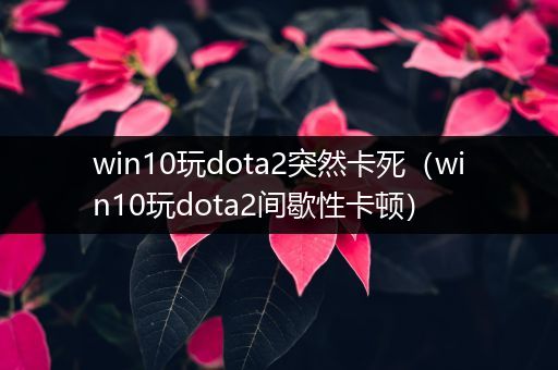 win10玩dota2突然卡死（win10玩dota2间歇性卡顿）