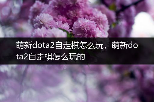 萌新dota2自走棋怎么玩，萌新dota2自走棋怎么玩的