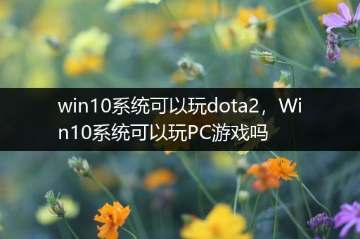 win10系统可以玩dota2，Win10系统可以玩PC游戏吗